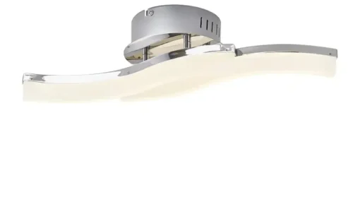 KHG LED-Deckenleuchte, chrom `Wavy´ | Möbel Höffner