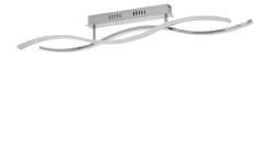KHG LED-Deckenleuchte, chrom `Wavy` | Möbel Höffner