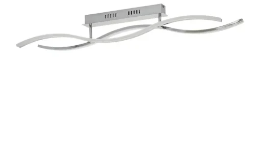 KHG LED-Deckenleuchte, chrom `Wavy` | Möbel Höffner