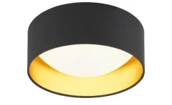KHG LED-Deckenleuchte, 1-flammig, schwarz/goldfarben