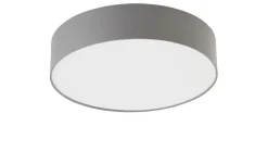 KHG LED-Deckenleuchte, 1-flammig, Stoffschirm grau | Grau