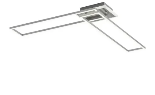 KHG LED-Deckenleuchte, 3-flammig, chrom/ alu mit Fernbedienung