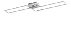 KHG LED-Deckenleuchte, 3-flammig, chrom/ alu mit Fernbedienung
