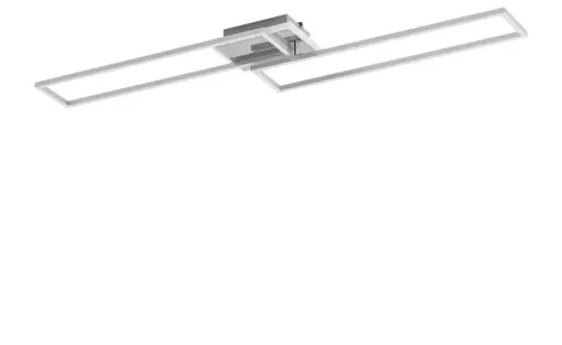 KHG LED-Deckenleuchte, 3-flammig, chrom/ alu mit Fernbedienung