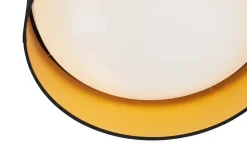 KHG LED-Deckenleuchte, 1-flammig, schwarz/goldfarben