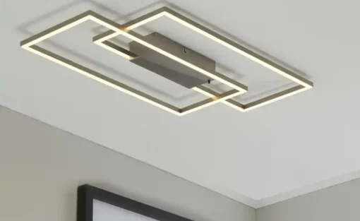 KHG LED-Deckenleuchte, 2-flammig, alufarben | Höffner
