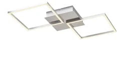 KHG LED-Deckenleuchte, 2-flammig, Alu / chrom | Höffner