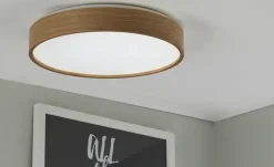 KHG LED-Deckenleuchte, 1-flammig, Eichenholz | Höffner