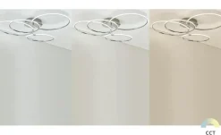 KHG LED-Deckenleuchte, 4-flammig, chrom `Ringe´