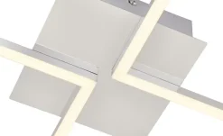 KHG LED-Deckenleuchte, 2-flammig, Alu | Möbel Höffner