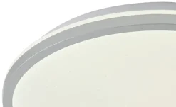 KHG LED-Deckenleuchte mit Backlight, silberfarben | silberfarben, matt