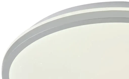KHG LED-Deckenleuchte mit Backlight, silberfarben | silberfarben, matt