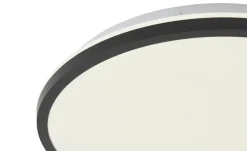 KHG LED-Deckenleuchte mit Backlight, schwarz | Schwarz, matt