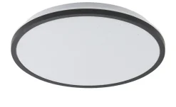 KHG LED-Deckenleuchte mit Backlight, schwarz | Schwarz, matt