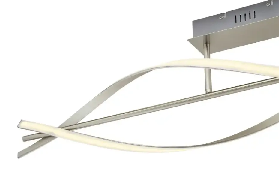 KHG LED-Deckenleuchte, Nickel matt | Möbel Höffner