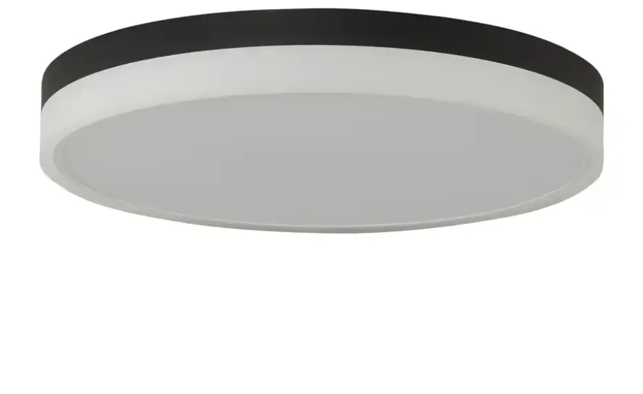 KHG LED-Deckenleuchte, schwarz mit Fernbedienung