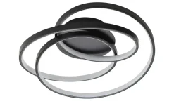 KHG LED-Deckenleuchte, schwarz gedreht | Möbel Höffner