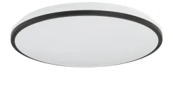 KHG LED-Deckenleuchte, schwarz mit Fernbedienung `groß` | 49 cm