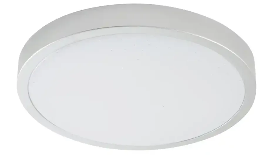 KHG LED-Deckenleuchte, silber mit Sterneneffekt | silberfarben, matt