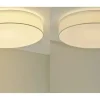 KHG LED-Deckenleuchte Stoffschirm, weiß | Weiß