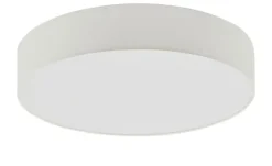 KHG LED-Deckenleuchte Stoffschirm, weiß | Weiß
