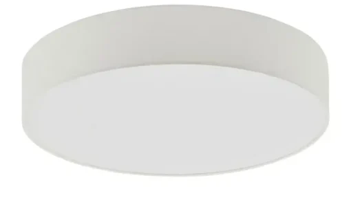 KHG LED-Deckenleuchte Stoffschirm, weiß | Weiß