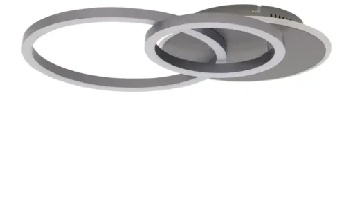 KHG LED-Deckenleuchte,3-flammig, geometrisch, anthrazit | Schwarz, matt