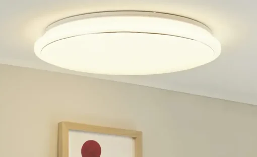 KHG LED-Deckenleuchte,weiß mit Sternenhimmeleffekt