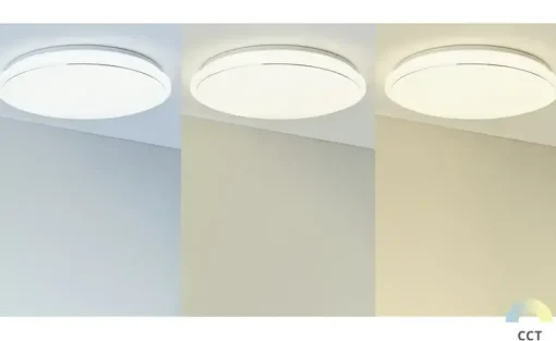 KHG LED-Deckenleuchte,weiß mit Sternenhimmeleffekt