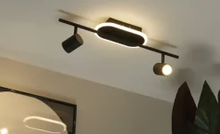 KHG LED-Deckenspot, 2+1-flammig, sandschwarz | Höffner