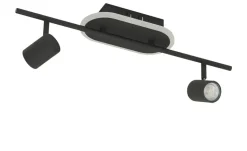 KHG LED-Deckenspot, 2+1-flammig, sandschwarz | Höffner