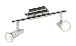 KHG LED-Deckenstrahler chrom 2 Spots | Möbel Höffner