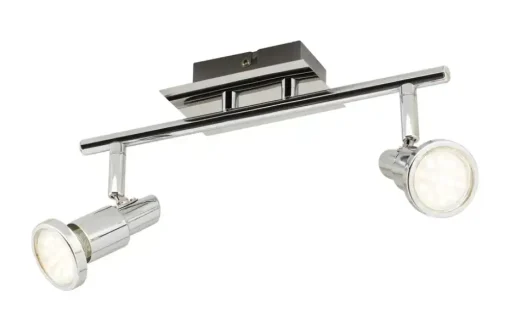 KHG LED-Deckenstrahler chrom 2 Spots | Möbel Höffner
