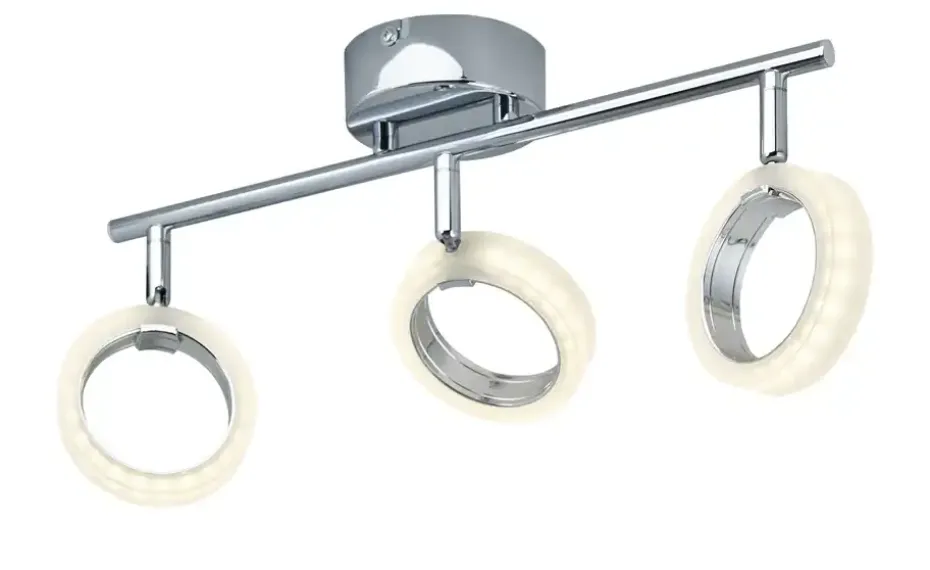 KHG LED-Deckenstrahler, 3-flammig, Acrylringe | Höffner
