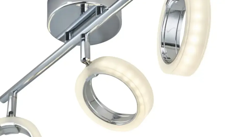 KHG LED-Deckenstrahler, 3-flammig, Acrylringe | Höffner