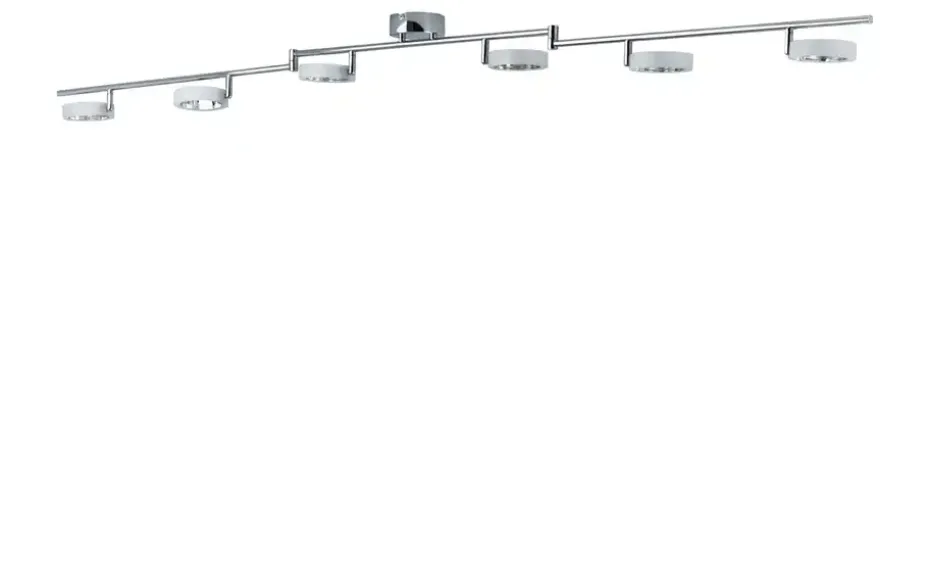 KHG LED-Deckenstrahler, 6-flammig mit Acrylringen