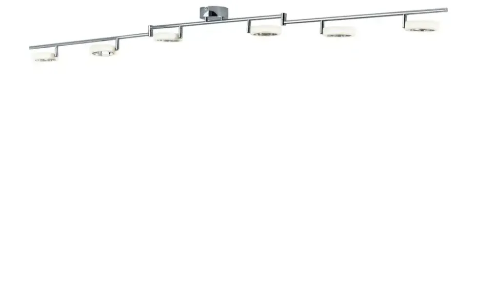 KHG LED-Deckenstrahler, 6-flammig mit Acrylringen