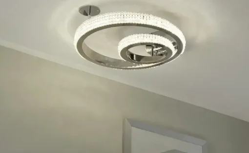 KHG LED-Kristall-Deckenleuchte, `Kreise´ | Höffner