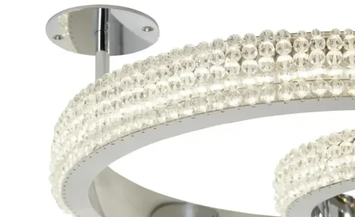 KHG LED-Kristall-Deckenleuchte, `Kreise´ | Höffner