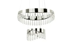 KHG LED-Kristall-Pendelleuchte, chrom | Möbel Höffner