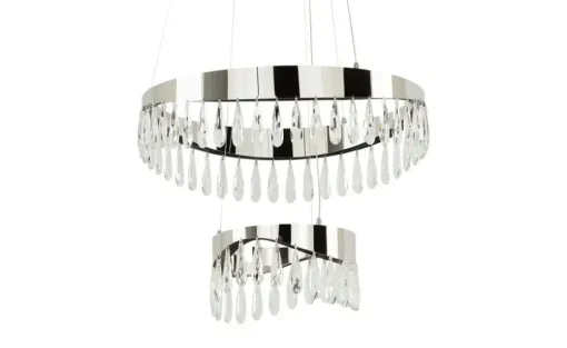 KHG LED-Kristall-Pendelleuchte, chrom | Möbel Höffner