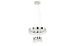 KHG LED-Kristall-Pendelleuchte, chrom | Möbel Höffner