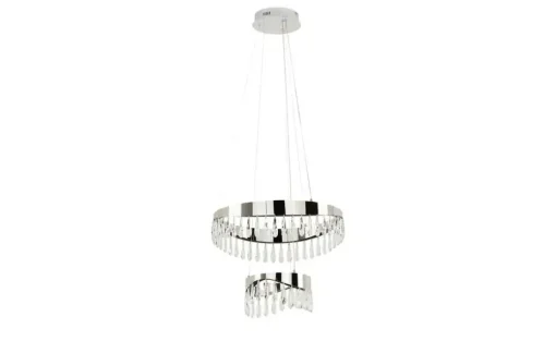 KHG LED-Kristall-Pendelleuchte, chrom | Möbel Höffner