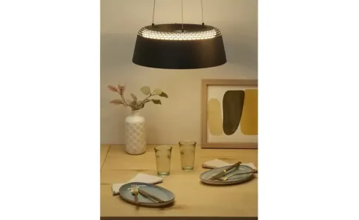 KHG LED-Pendelleuchte, 1-flammig, Metall/ schwarz