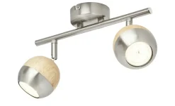KHG LED-Spot, 2-flammig mit Holz | Möbel Höffner