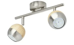 KHG LED-Spot, 2-flammig mit Holz | Möbel Höffner
