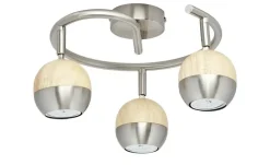 KHG LED-Spot, 3-flammig mit Holz | Möbel Höffner