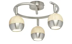 KHG LED-Spot, 3-flammig mit Holz | Möbel Höffner