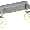 KHG LED-Spot, 2-flammig, Nickel matt | Möbel Höffner