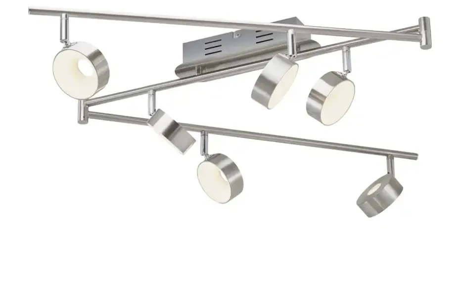 KHG LED-Spot, 6-flammig, Nickel matt | Möbel Höffner